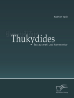 Thukydides: Textauswahl und Kommentar