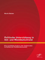 Politische Unterstützung in Ost- und Westdeutschland