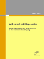 Volkskrankheit Depression: Selbsthilfegruppen als Unterstützung in der Krankheitsbewältigung