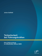 Teilzeitarbeit bei Führungskräften: Eine Untersuchung im öffentlichen Dienst NRW