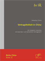 Vertragsfreiheit in China: Ein Vergleich zwischen chinesischem und deutschem Vertragsrecht