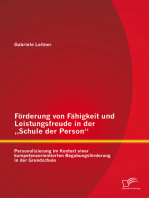 Förderung von Fähigkeit und Leistungsfreude in der „Schule der Person“: Personalisierung im Kontext einer kompetenzorientierten Begabungsförderung in der Grundschule