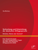 Verbreitung und Entwicklung der deutschen Alltagssprache