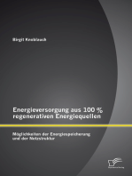 Energieversorgung aus 100 % regenerativen Energiequellen: Möglichkeiten der Energiespeicherung und der Netzstruktur