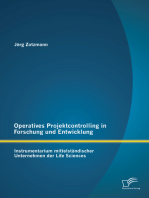 Operatives Projektcontrolling in Forschung und Entwicklung: Instrumentarium mittelständischer Unternehmen der Life Sciences