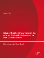 Studentische Erwartungen an offene Unterrichtsformen in der Grundschule