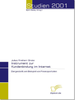 Instrumente zur Kundenbindung im Internet: Dargestellt am Beispiel von Finanzportalen