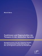 Funktionen und Eigenschaften der Tempora in der deutschen Sprache