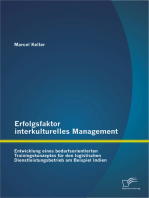 Erfolgsfaktor interkulturelles Management: Entwicklung eines bedarfsorientierten Trainingskonzeptes für den logistischen Dienstleistungsbetrieb am Beispiel Indien