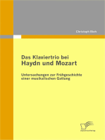 Das Klaviertrio bei Haydn und Mozart: Untersuchungen zur Frühgeschichte einer musikalischen Gattung