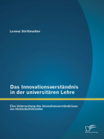 Das Innovationsverständnis in der universitären Lehre: Eine Untersuchung des Innovationsverständnisses von Hochschullehrenden