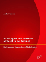 Hochbegabt und trotzdem schlecht in der Schule? Förderung und Diagnostik von Minderleistern