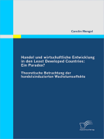 Handel und wirtschaftliche Entwicklung in den Least Developed Countries: Ein Paradox?: Theoretische Betrachtung der handelsinduzierten Wachstumseffekte