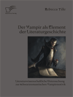 Der Vampir als Element der Literaturgeschichte