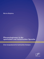 Phraseologismen in der spanischen und italienischen Sprache