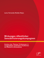 Wirkungen öffentlicher Sensibilisierungskampagnen: Analyse des Themas Trinkwasser in ausgewählten ländlichen Stadtteilen von Medellín (Kolumbien)