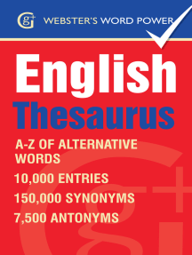 Webster S Word Power English Thesaurus By Betty Kirkpatrick Ebook Scribd