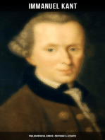 IMMANUEL KANT: Philosophical Books, Critiques & Essays: The Critique of Pure Reason, Practical Reason and Judgment; Philosophy of Law…