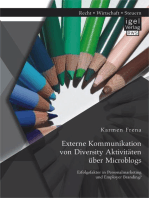 Externe Kommunikation von Diversity Aktivitäten über Microblogs