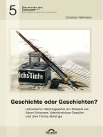 Geschichte oder Geschichten? Literarische Historiographie am Beispiel von Adam Scharrers „Vaterlandslose Gesellen“ und Uwe Timms „Morenga“: SchriftBilder. Studien zur Medien und Kulturwissenschaft, Band 5