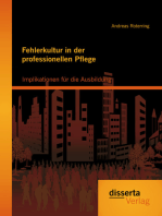 Fehlerkultur in der professionellen Pflege: Implikationen für die Ausbildung