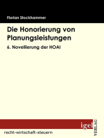 Die Honorierung von Planungsleistungen: 6. Novellierung der HOAI