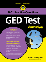 GED Test: 1,001 Practice Questions For Dummies