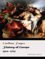 History of Europe 1500-1815