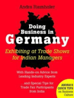 Doing Business in Germany : Exhibiting at Trade Shows for Indian Managers: Andra’s Quick Tips on Business Culture