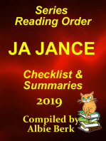 J.A. Jance Best Reading Order with Checklist and Summaries