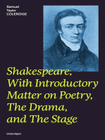 Shakespeare, With Introductory Matter on Poetry, The Drama, and The Stage (Unabridged): Coleridge's Essays and Lectures on Shakespeare and Other Old Poets and Dramatists