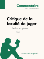 Critique de la faculté de juger de Kant - De l'art en général (Commentaire): Comprendre la philosophie avec lePetitPhilosophe.fr