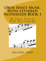 Oboe Sheet Music With Lettered Noteheads Book 1