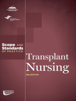 Transplant Nursing: Scope and Standards of Practice