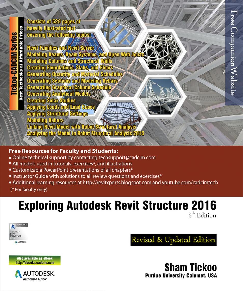 Exploring Autodesk Revit Structure 2016 By Sham Tickoo Book
