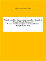 Which variables of governance can affect the risk of default of family businesses? A cross-country comparison between United Kingdom and Italy