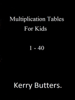 Multiplication Tables For Kids 1