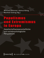 Populismus und Extremismus in Europa: Gesellschaftswissenschaftliche und sozialpsychologische Perspektiven