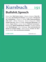 Kursbuch 191: Bullshit. Sprech