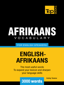 Read Afrikaans Vocabulary For English Speakers 3000 Words Online By Andrey Taranov Books