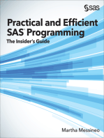 Practical and Efficient SAS Programming: The Insider's Guide