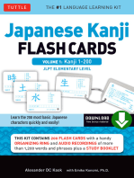 Japanese Kanji Flash Cards Volume 1: Kanji 1-200: JLPT Beginning Level (Downloadable Material Included)