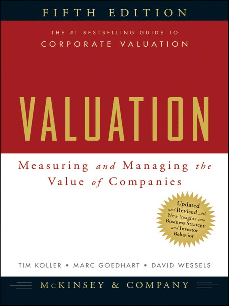 Valuation by McKinsey & Company, Inc., Tim Koller, Marc