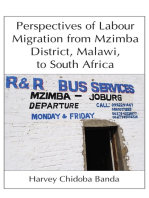 Perspectives of Labour Migration from Mzimba District, Malawi, to South Africa