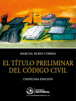 El título preliminar del Código Civil