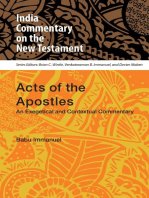 Acts of the Apostles: An Exegetical and Contextual Commentary