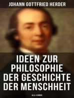 Ideen zur Philosophie der Geschichte der Menschheit (Alle 4 Bände)