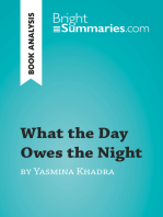 What the Day Owes the Night by Yasmina Khadra (Book Analysis): Detailed Summary, Analysis and Reading Guide