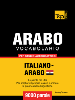 Vocabolario Italiano-Arabo Egiziano per studio autodidattico: 9000 parole