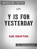Y is for Yesterday: by Sue Grafton | Conversation Starters
